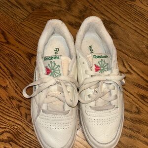 Reebok Off-White Leather Sneakers